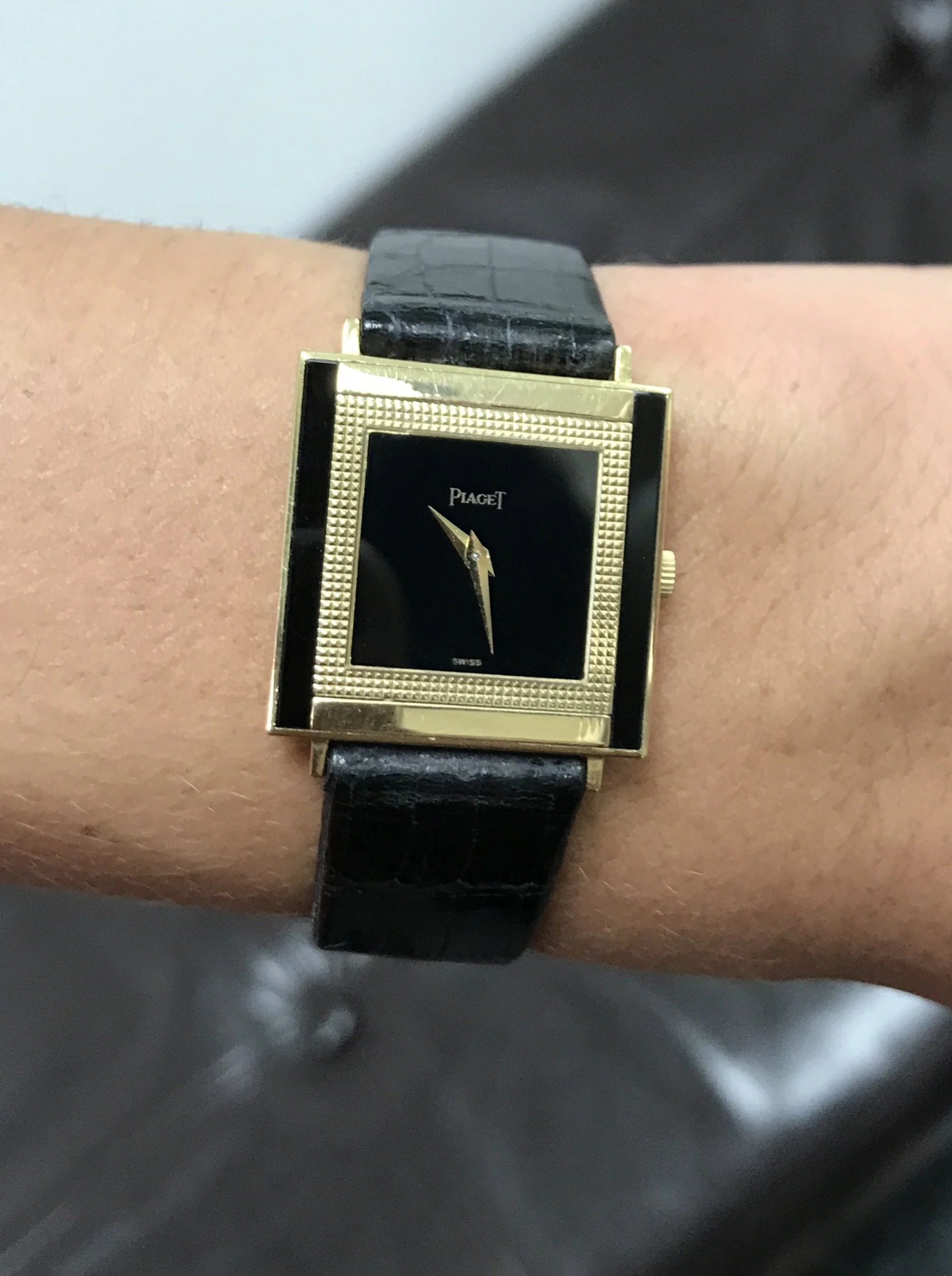 1970's Piaget Altiplano Onyx  Carre ref 9200 - Image 3