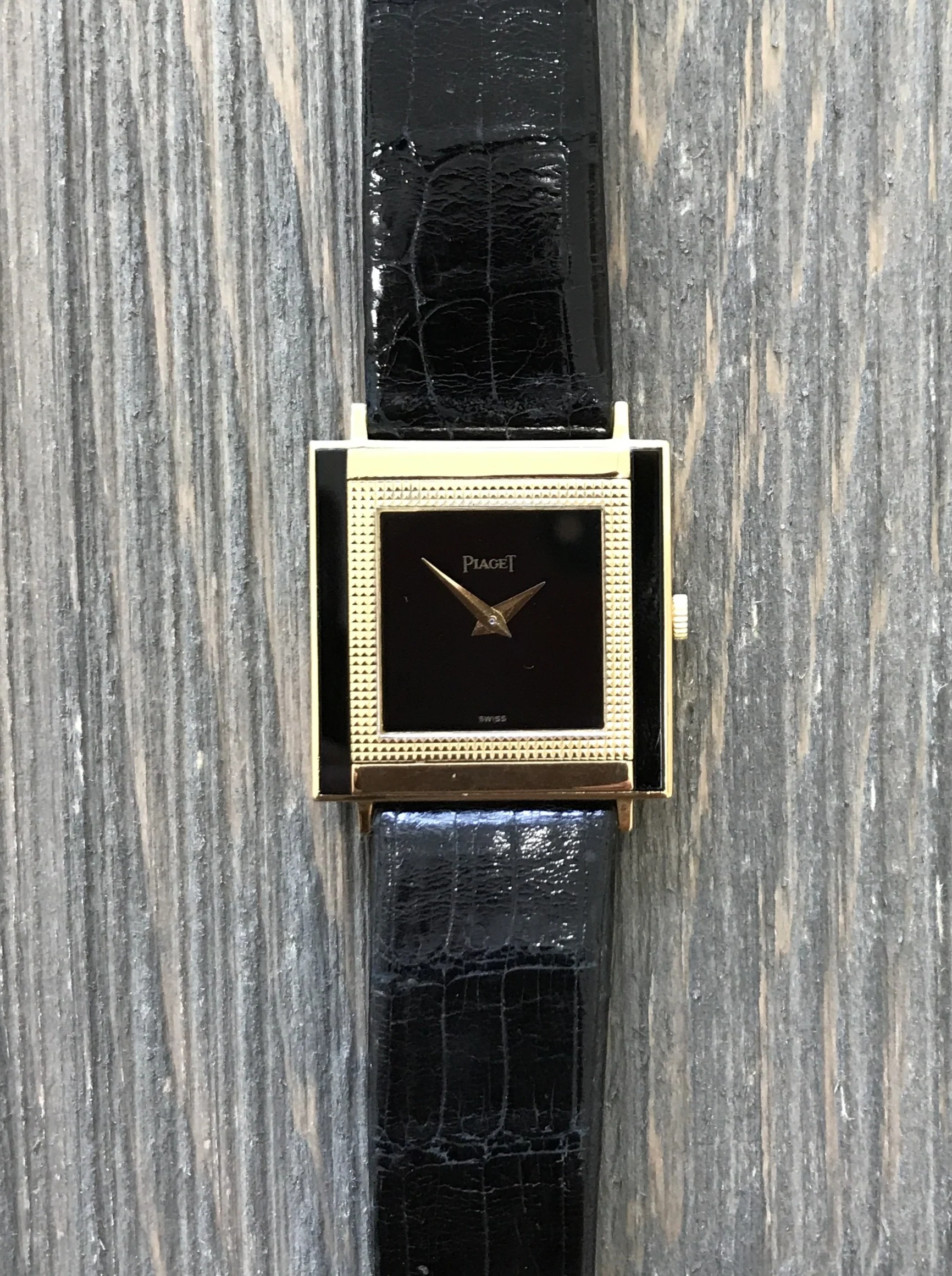 1970's Piaget Altiplano Onyx  Carre ref 9200 - Image 5