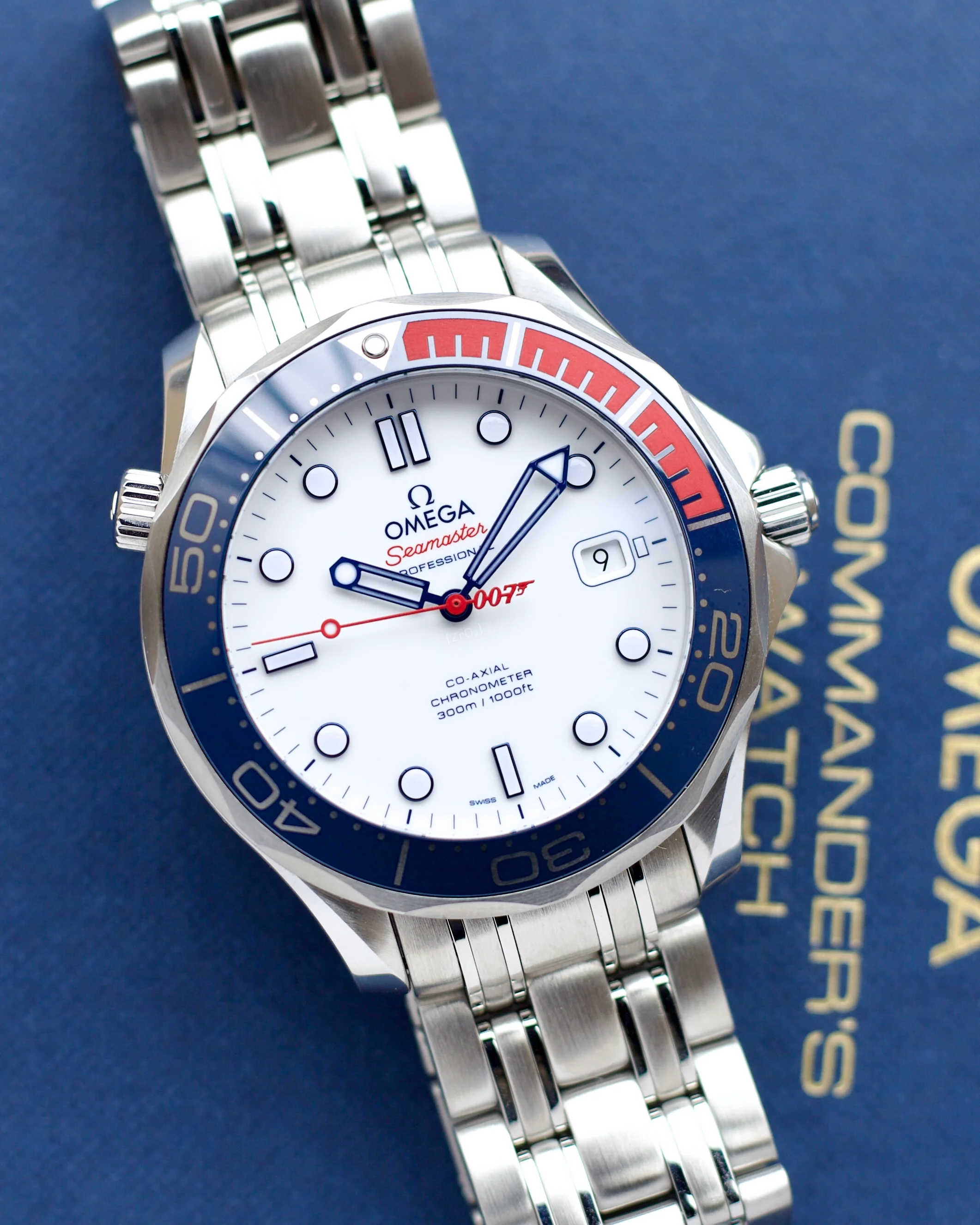 2018 Omega Seamaster Commander's Watch 007  212.32.41.20.04.001 41 mm - Image 3