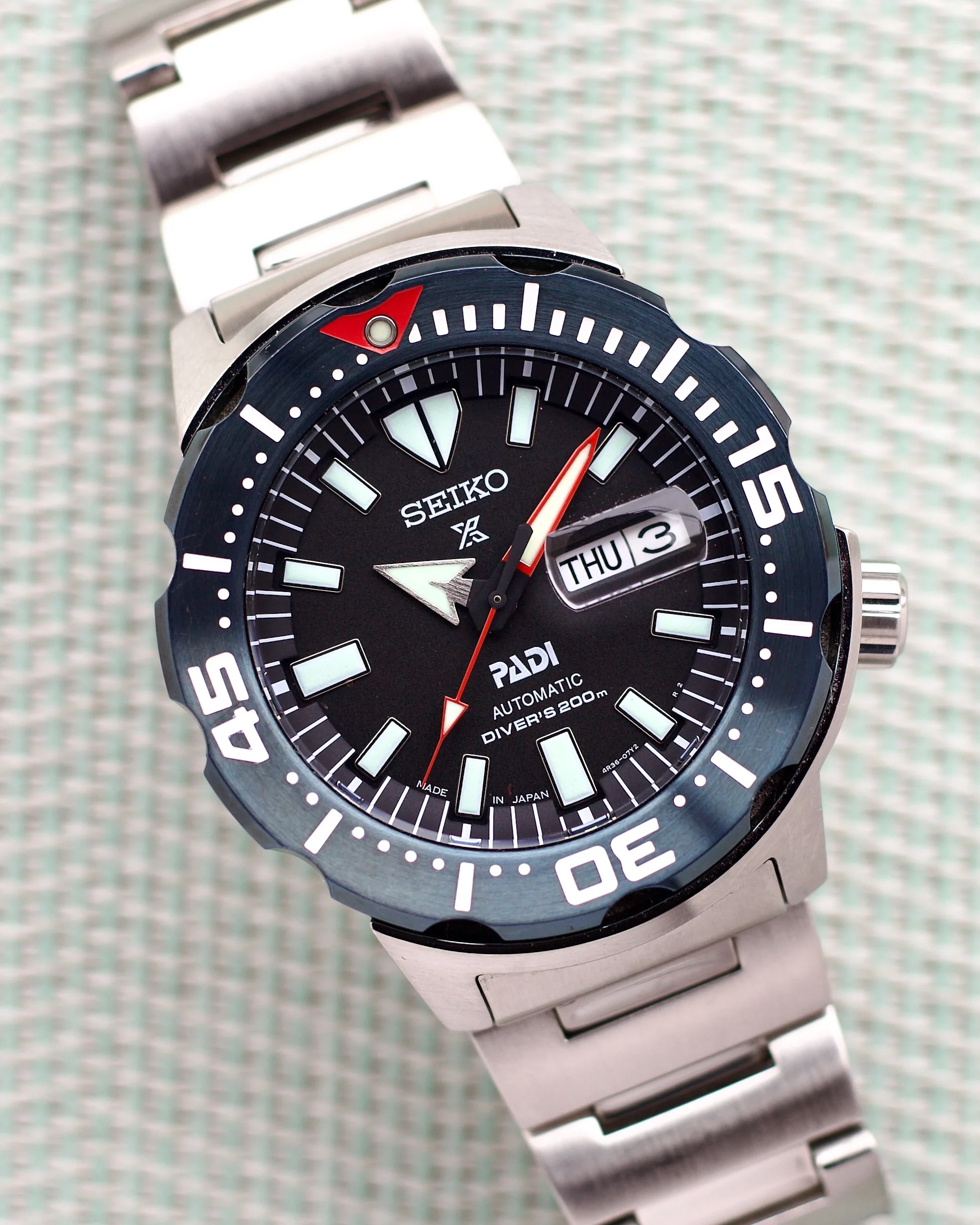 2021 Seiko Monster PADI Special Edition SRPE27 42.4mm