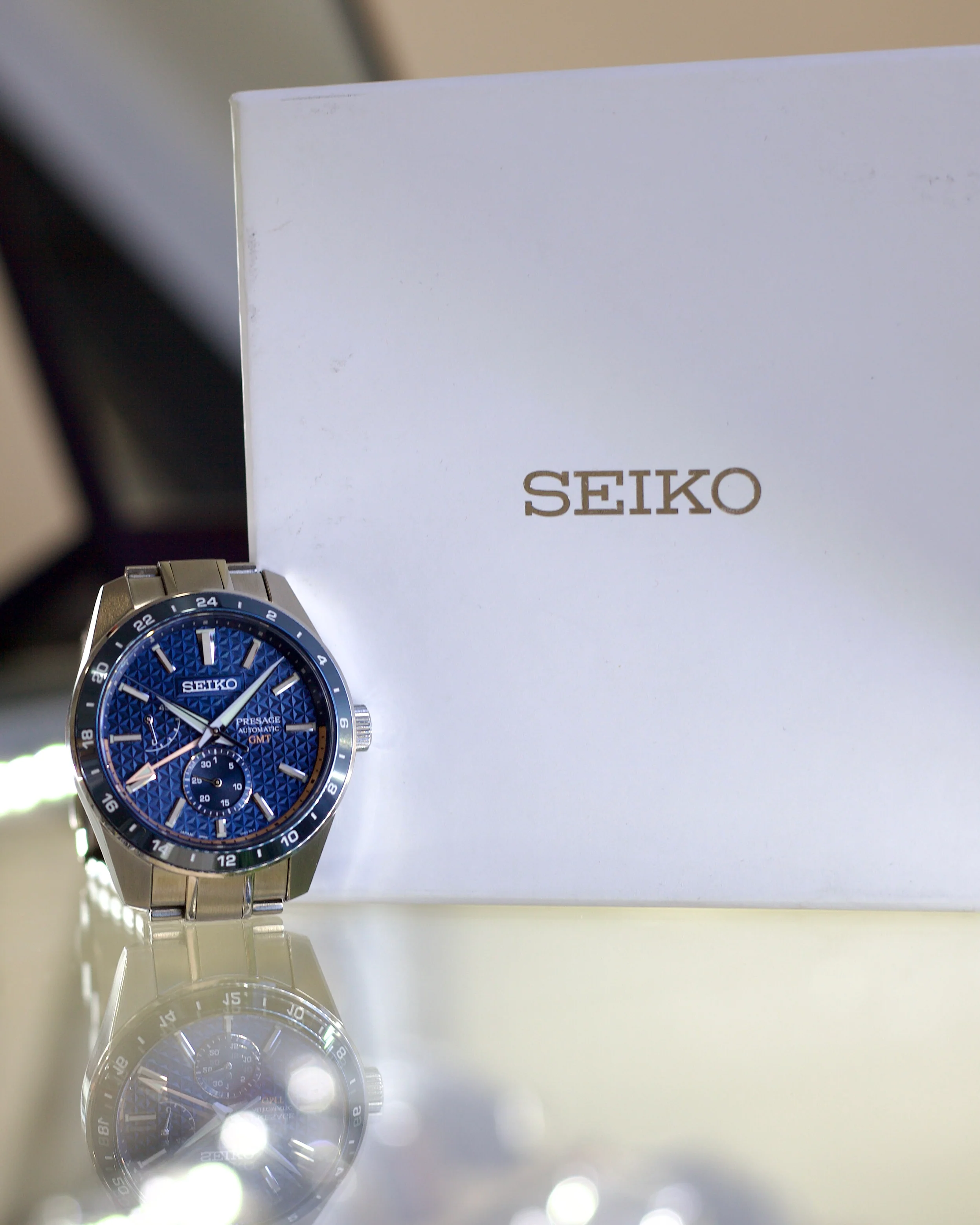 2022 Seiko Presage Sharp Edge GMT Aitetsu SPB217 42mm - Image 6