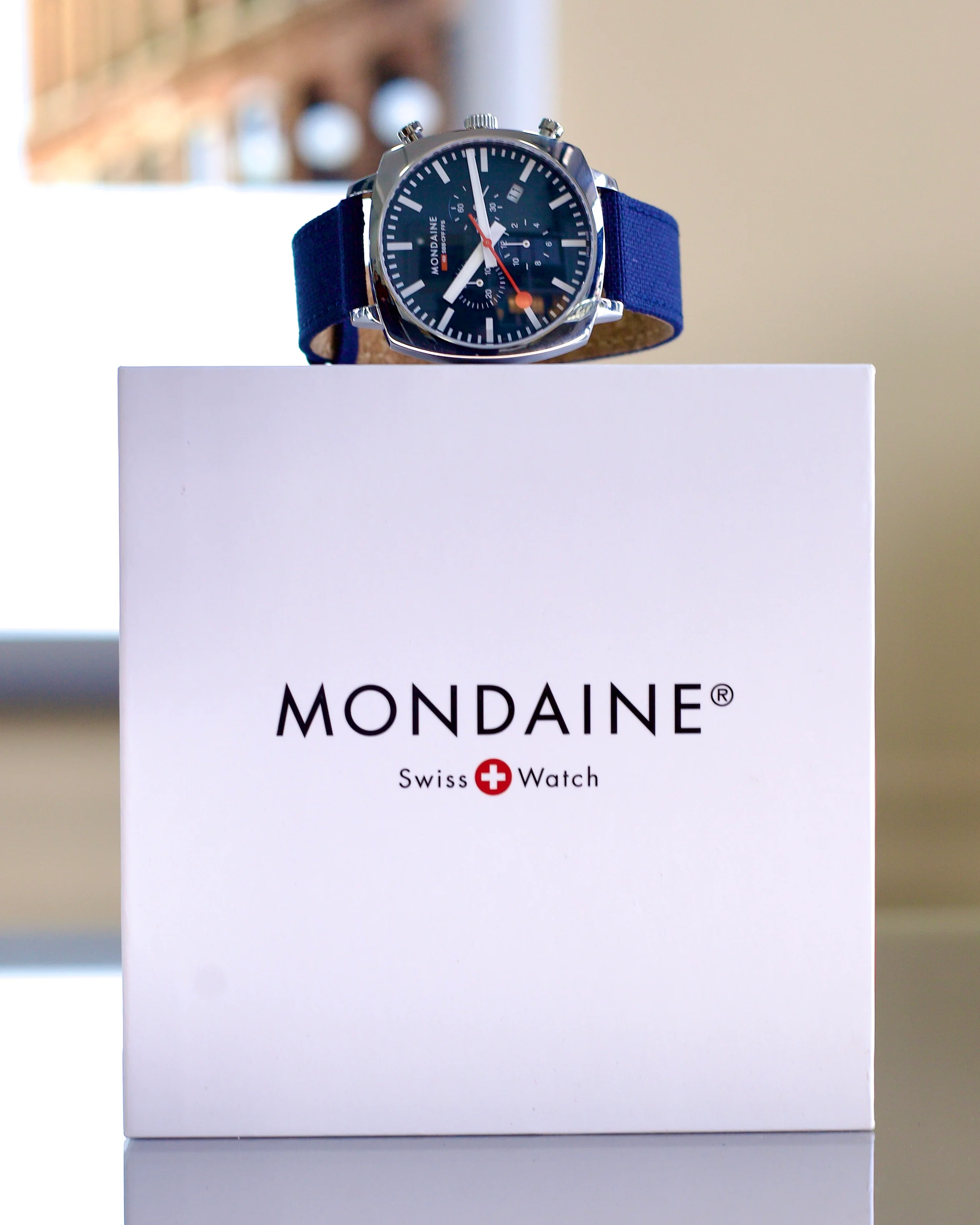 2024 Mondaine Cushion Ocean Blue MSL.41440.LD.SET 41mm - Image 3