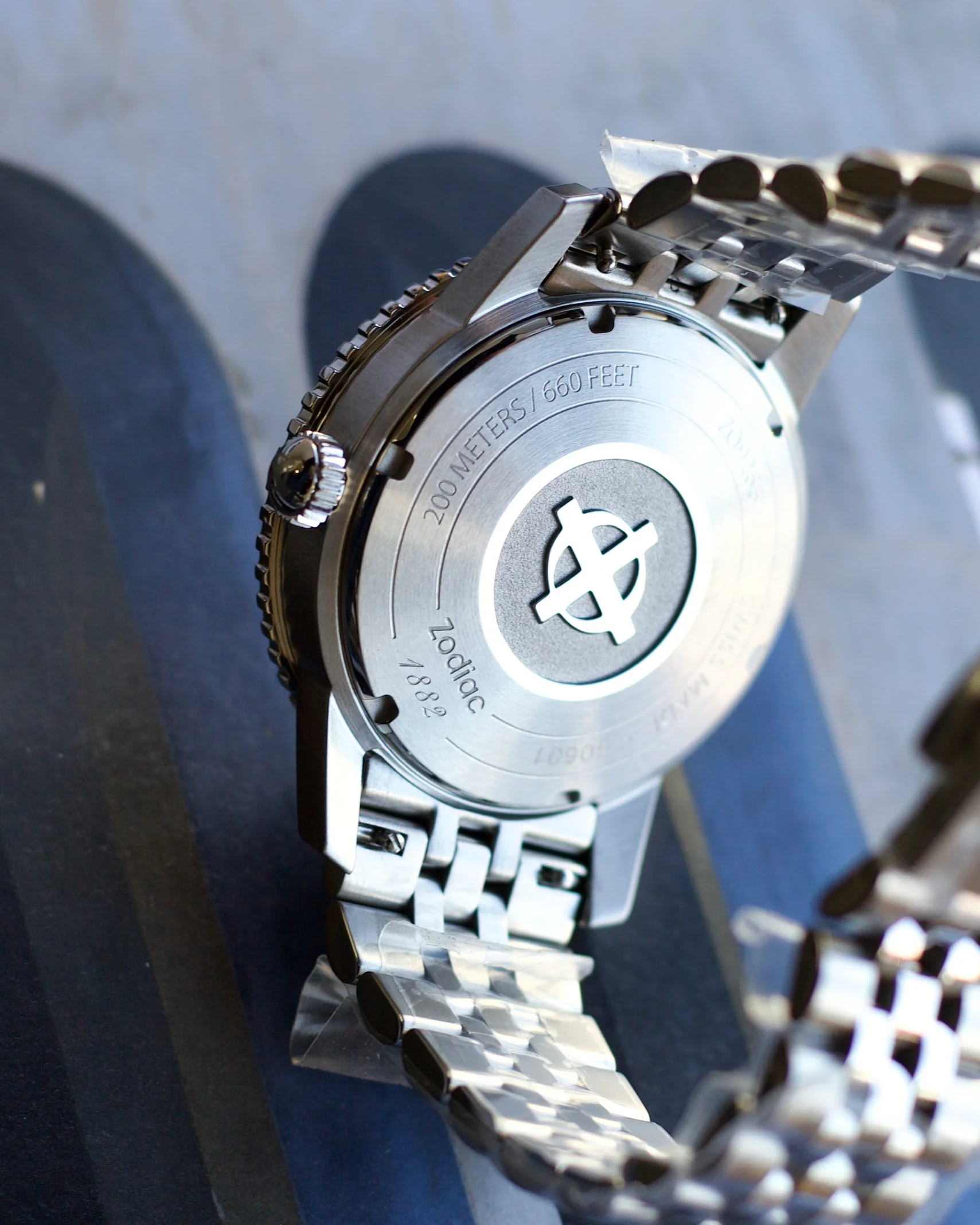 2024 Zodiac Super Sea Wolf Blue & Steel Bracelet ZO9266 40mm - Image 2