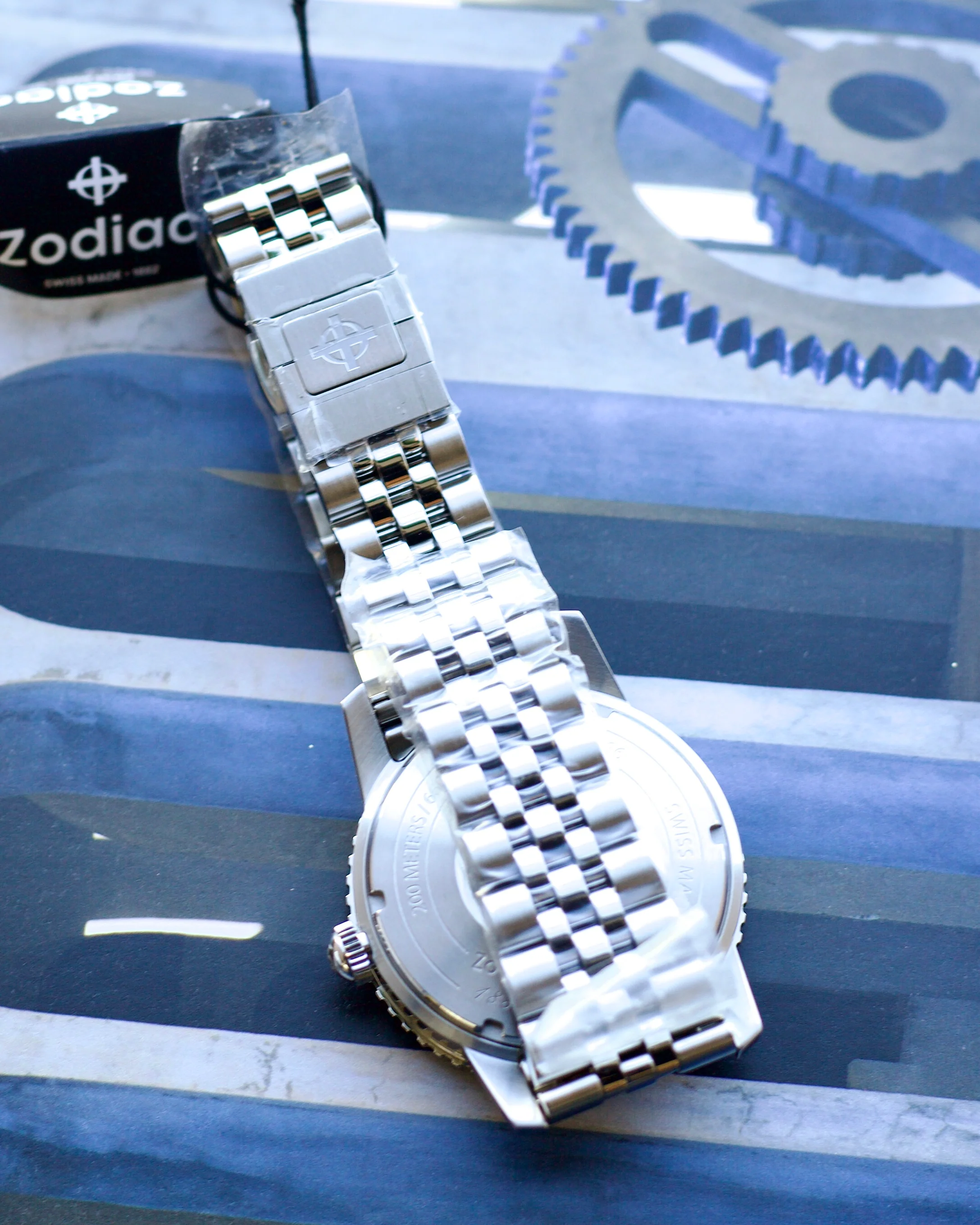 2024 Zodiac Super Sea Wolf Blue & Steel Bracelet ZO9266 40mm - Image 4