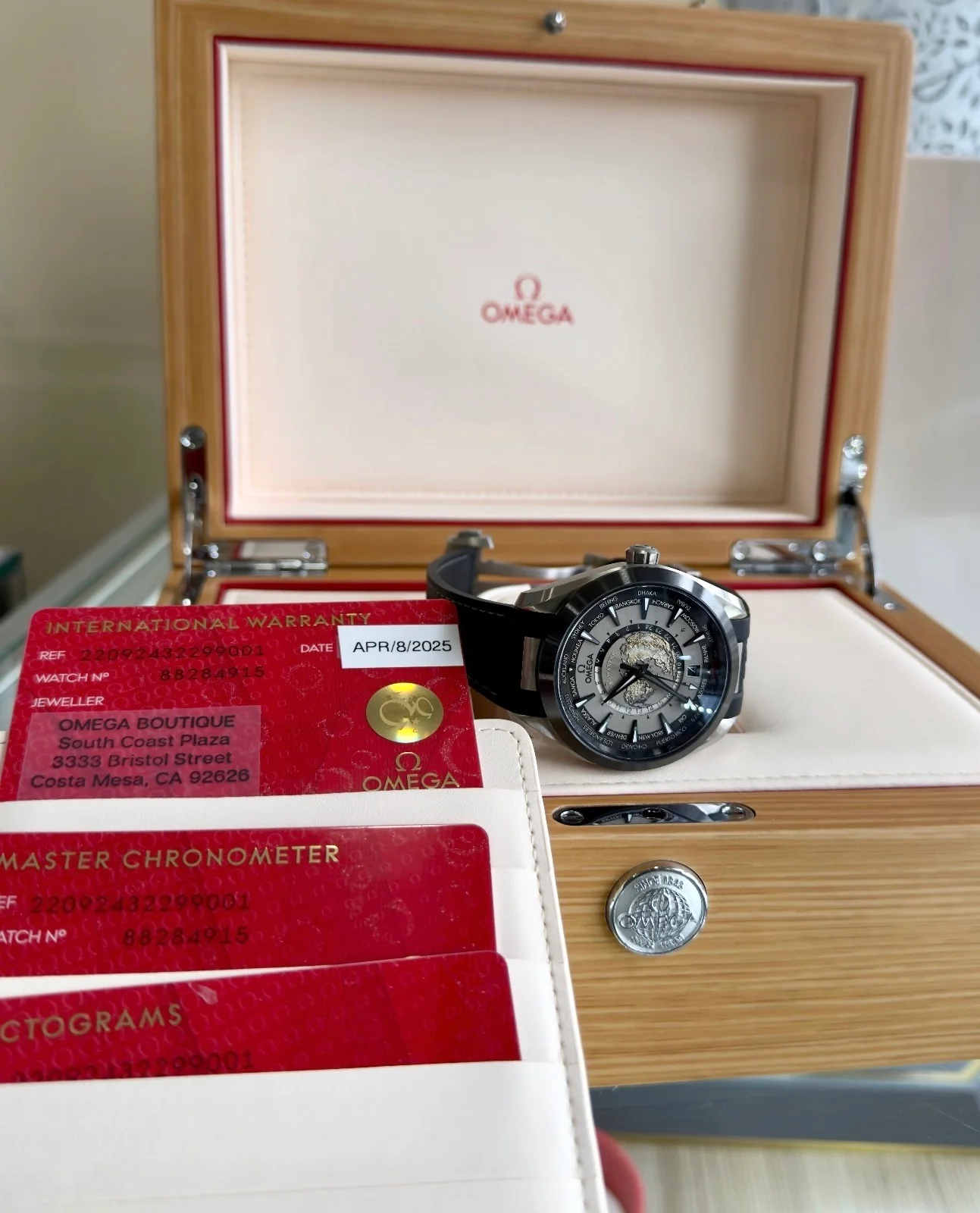 2025 OMEGA Seamaster Aqua Terra 150M Titanium Worldtimer 220.92.43.22.99.001 43mm - Image 8
