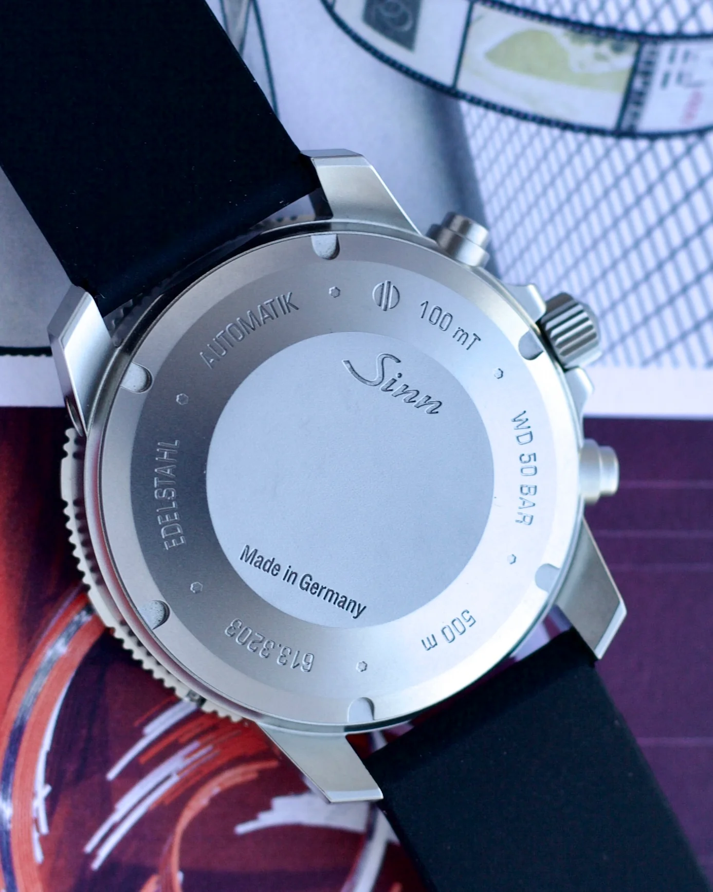 2025 Sinn 613 St UTC 613.013 Divers Chronograph on Silicone Strap 41.5mm - Image 2