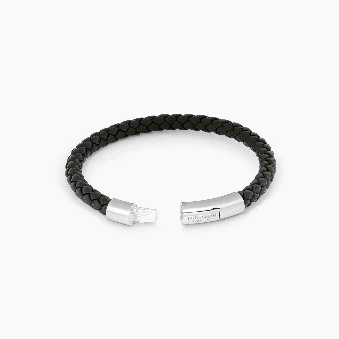 Black Sterling Silver Tubo Charles Taito Bracelet BL7233 - Image 2
