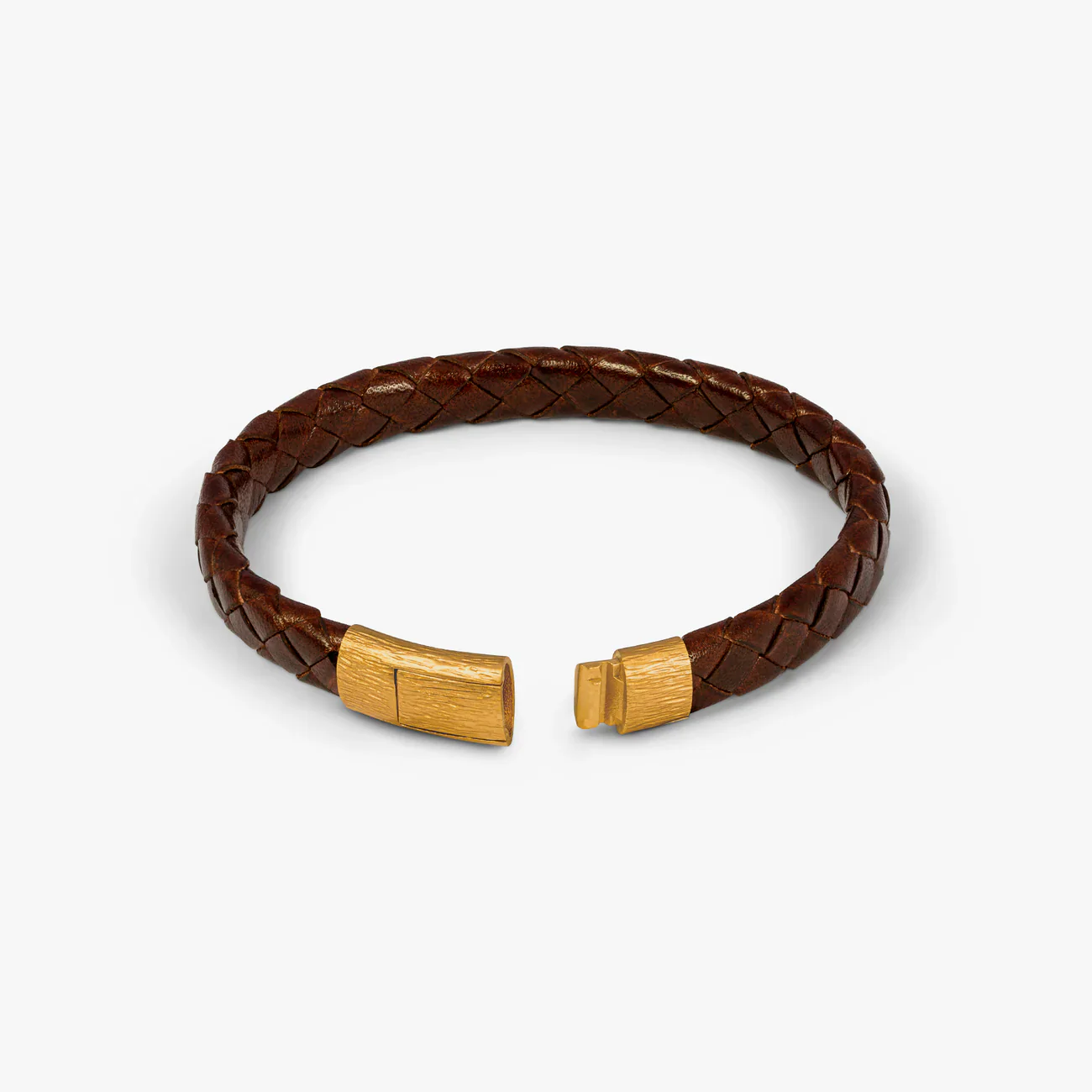 TATEOSSIAN Brown Yellow Gold Plated Graffiato Oval Bracelet BR3299 L - Image 2