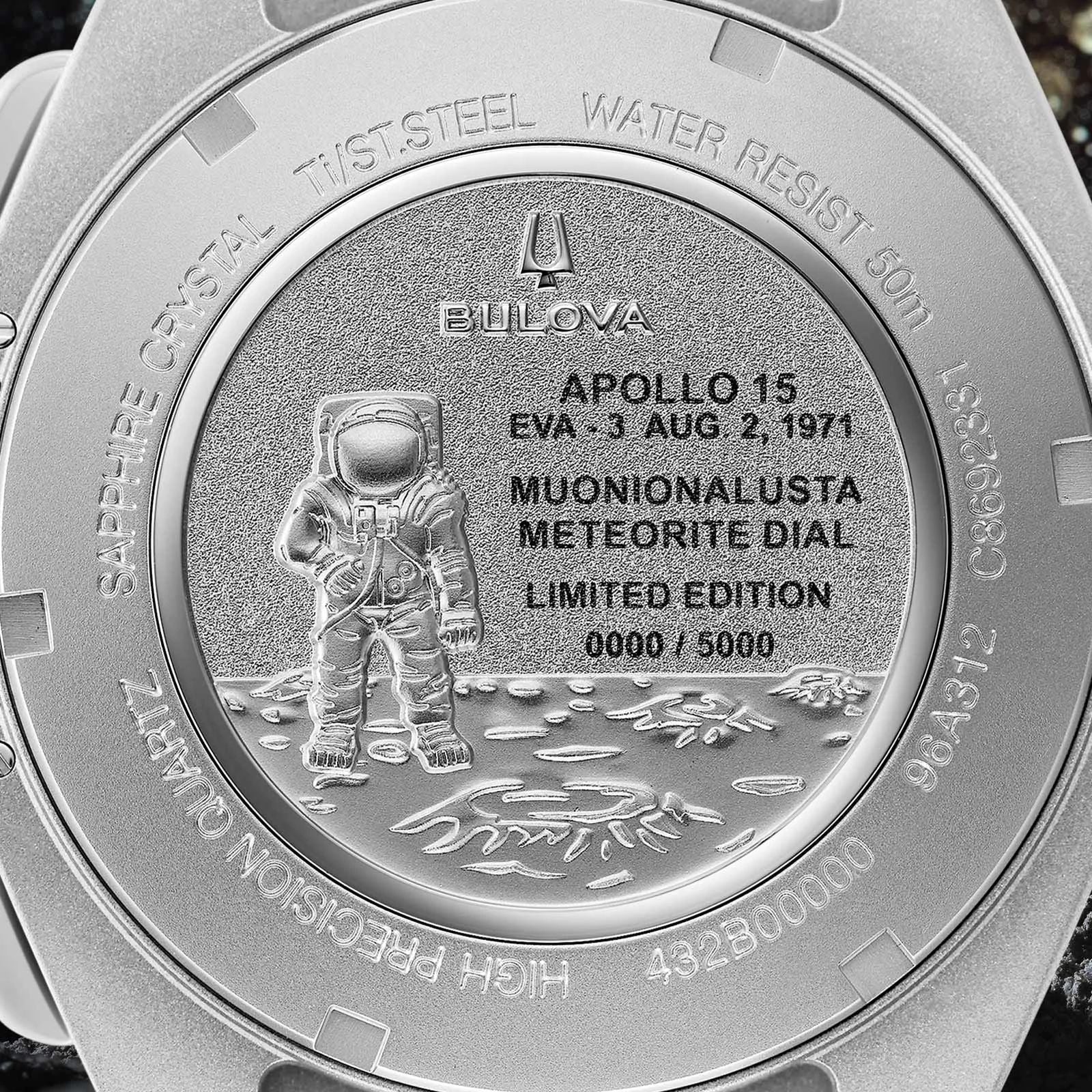 Bulova Lunar Pilot Meteorite Limited Edition 96A312 43.5mm - Image 2