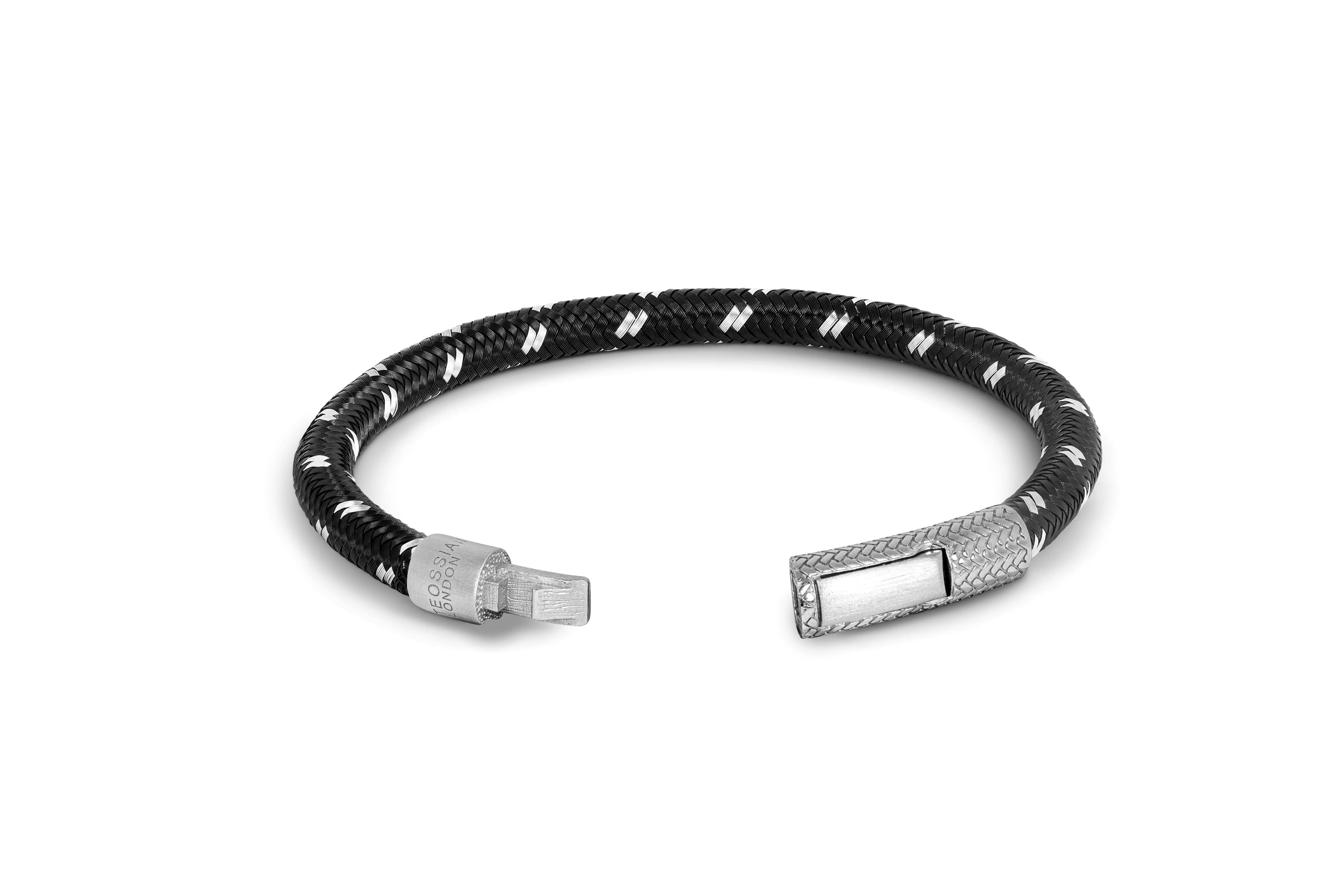 TATEOSSIAN Charles Click Chalif Enamelled Copper Bracelet in Black Ruthenium Plated Silver BR4019 - Image 2