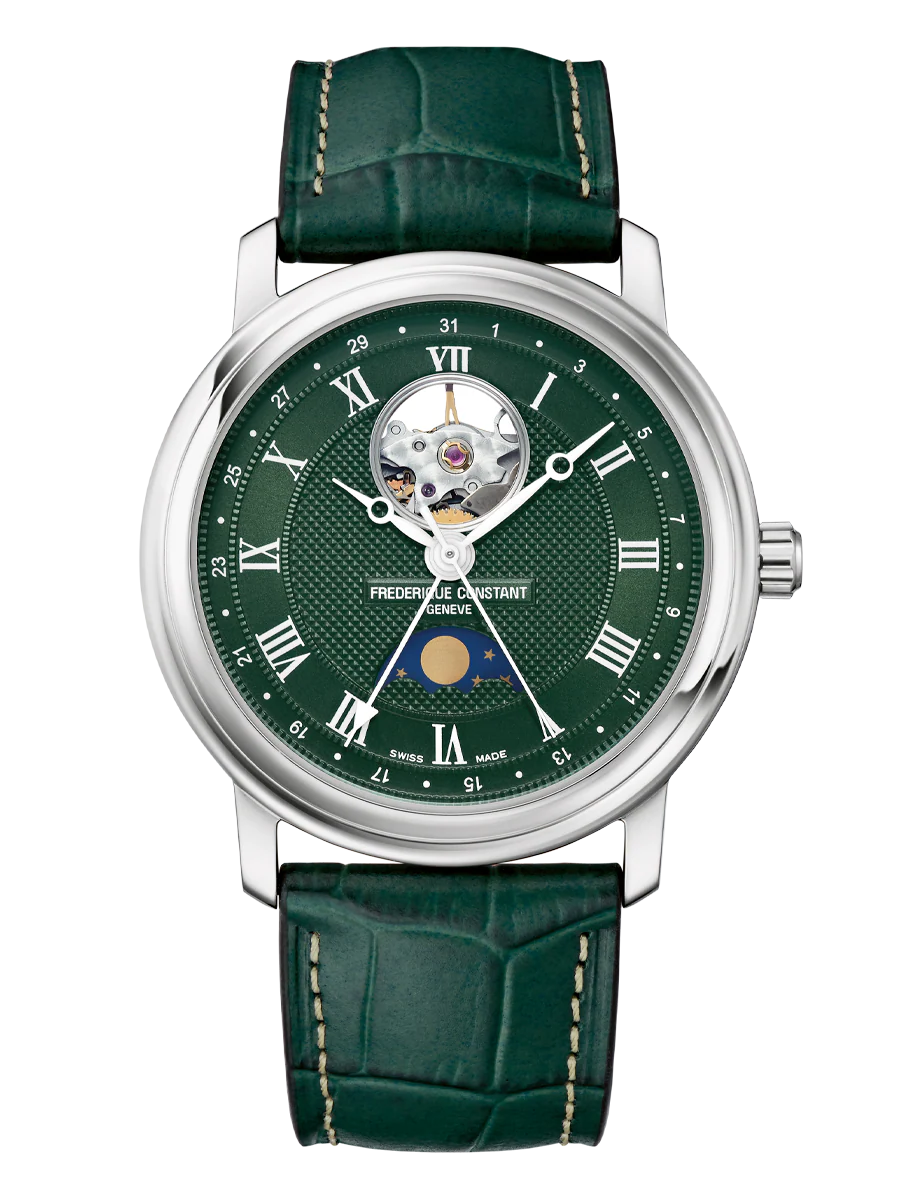 Classics Heart Beat Moonphase Date FC-335MCGRW4P26 40mm