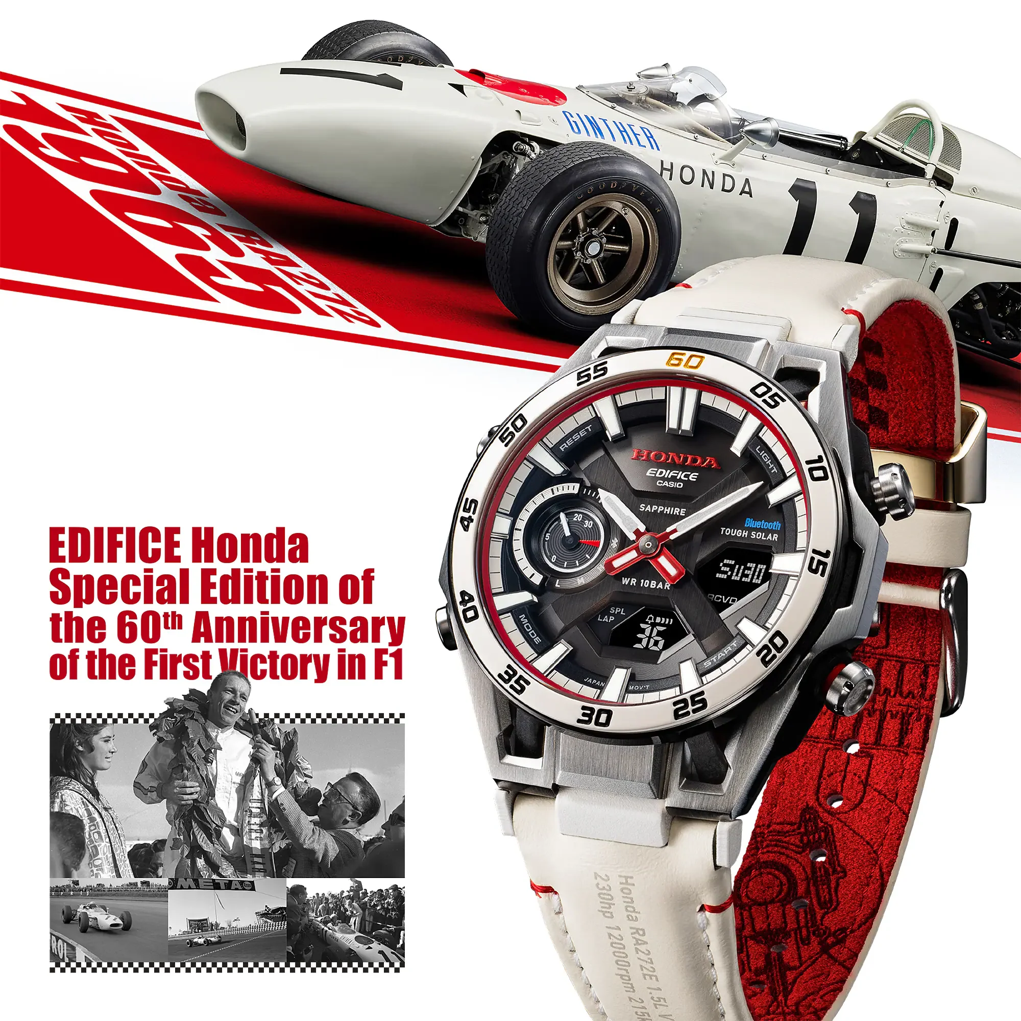 EDIFICE Honda Special Edition F1 EDIFICE ECB-2300HR-1A - Image 2