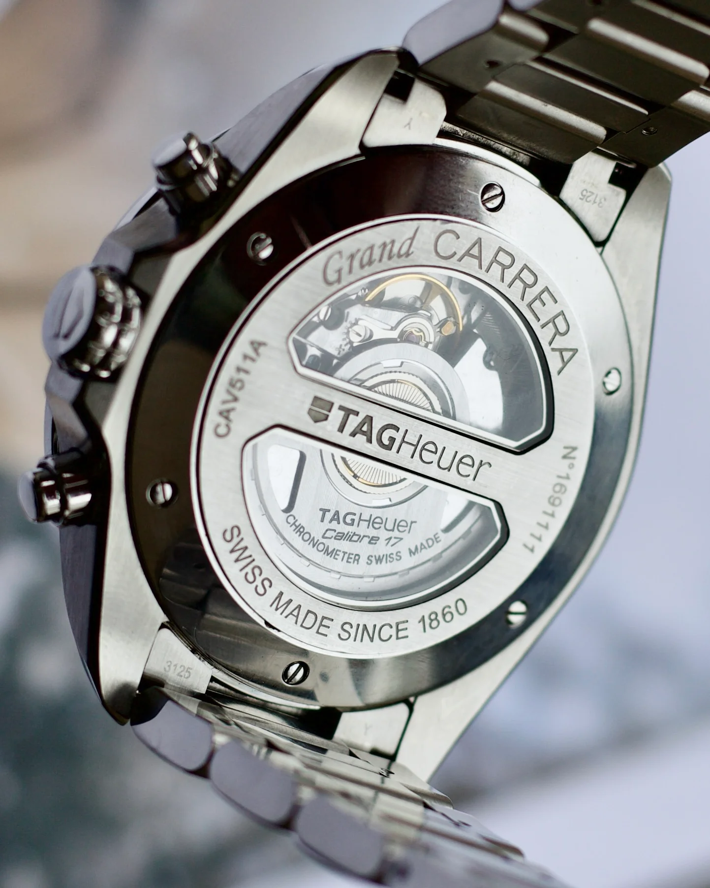 2010's TAG Heuer Grand Carrera Chronograph CAV511A 43mm - Image 3