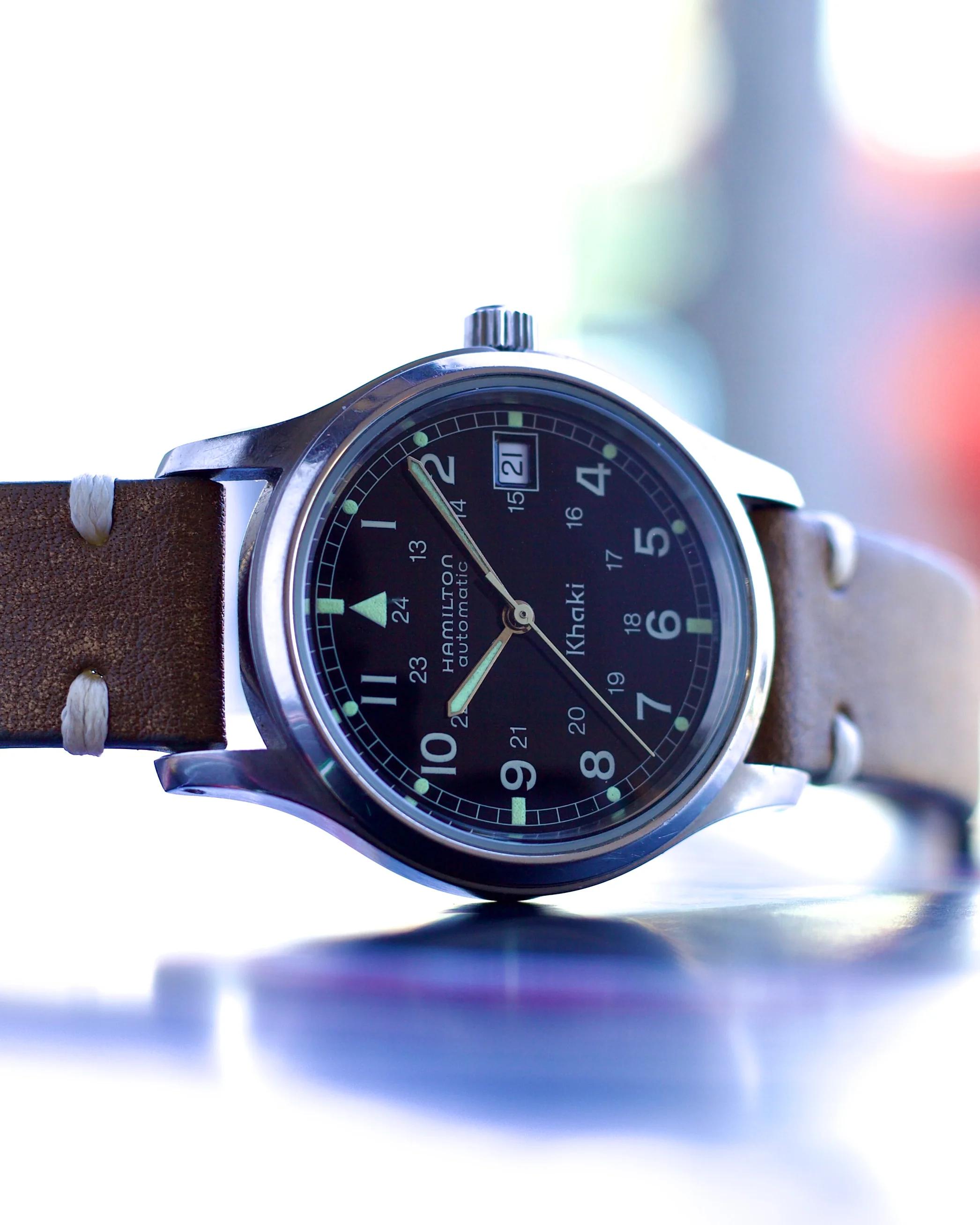 1990's Hamilton Khaki Field 9721B Black Dial Date Automatic 36mm - Image 5