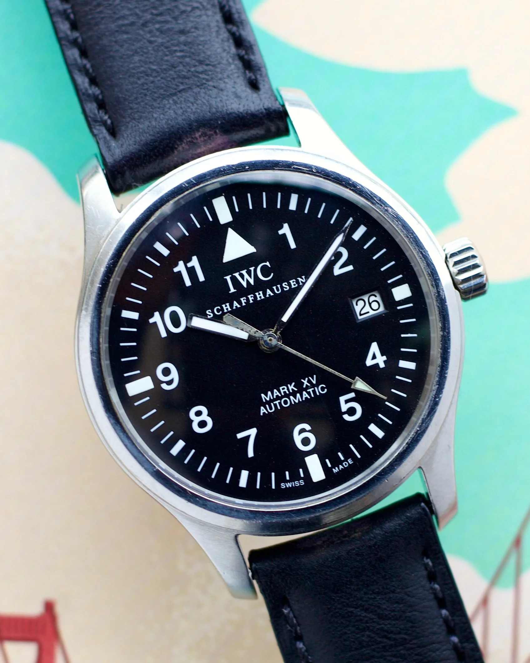 1990's IWC SCHAFFHAUSEN
PILOT'S MARK XV AUTO IW325301 38mm
