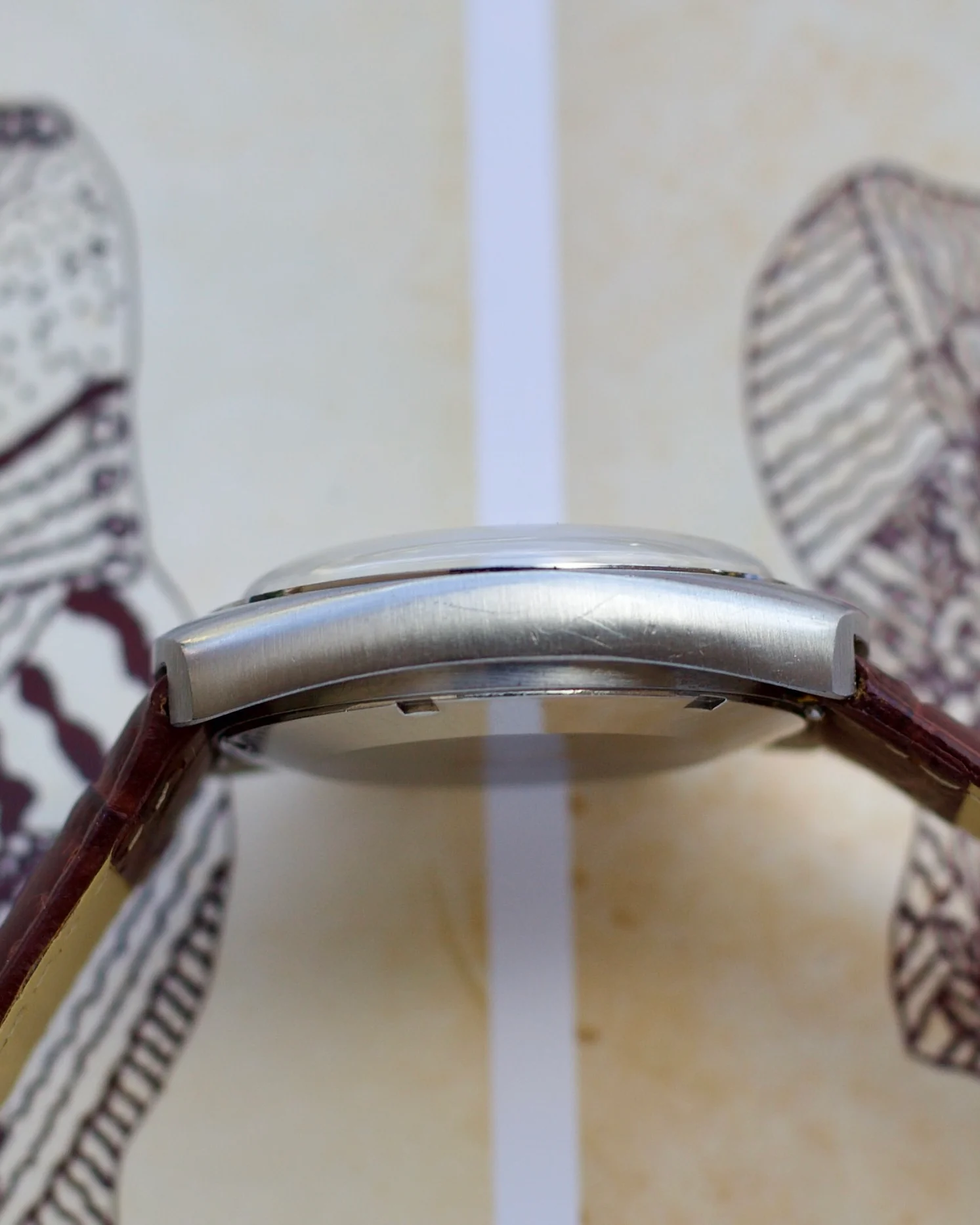1970's LeCoultre "Memovox" Ref 9508 SS HPG Auto-Date 37mm - Image 3