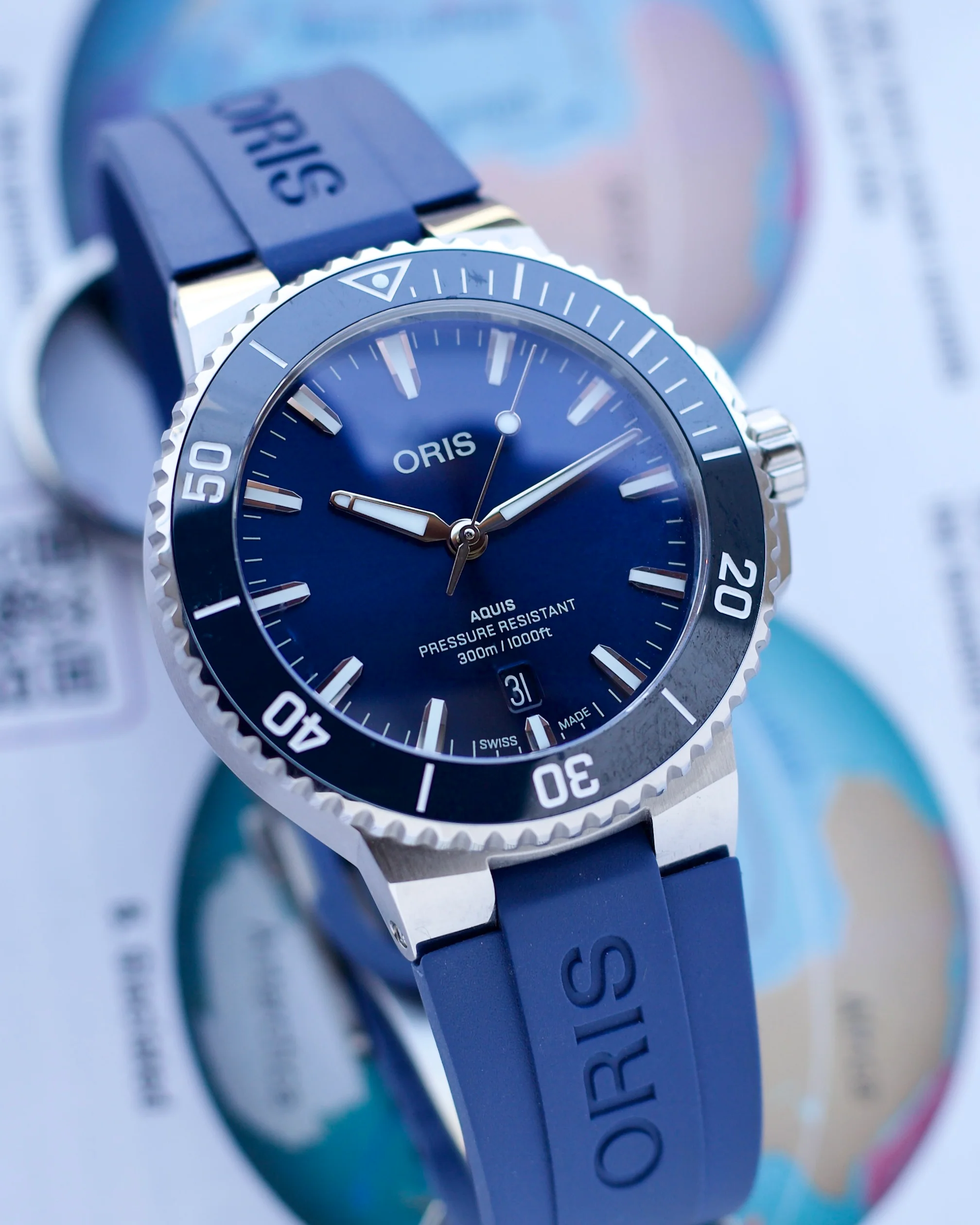 2024 Oris Aquis Date 01 733 7787 4135-07 4 22 35FC 41.5mm