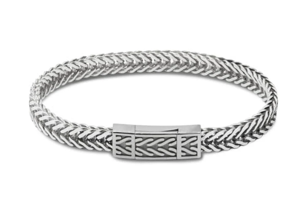 Oxidised sterling silver Coda Di Volpe bracelet