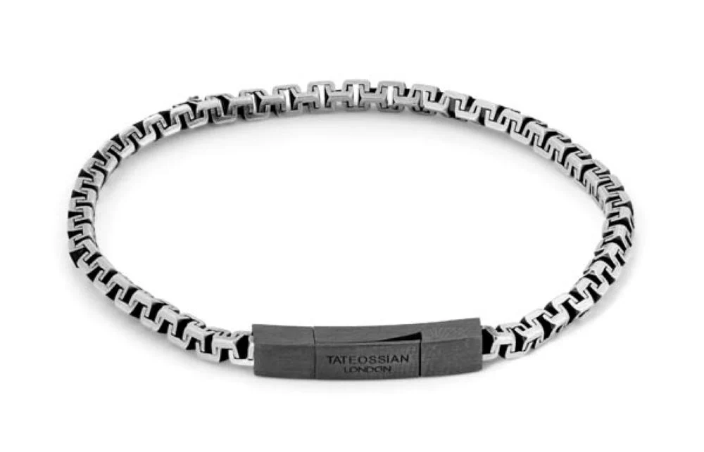 TATEOSSIAN Rhodium plated sterling silver Hellenica bracelet BR2359 M