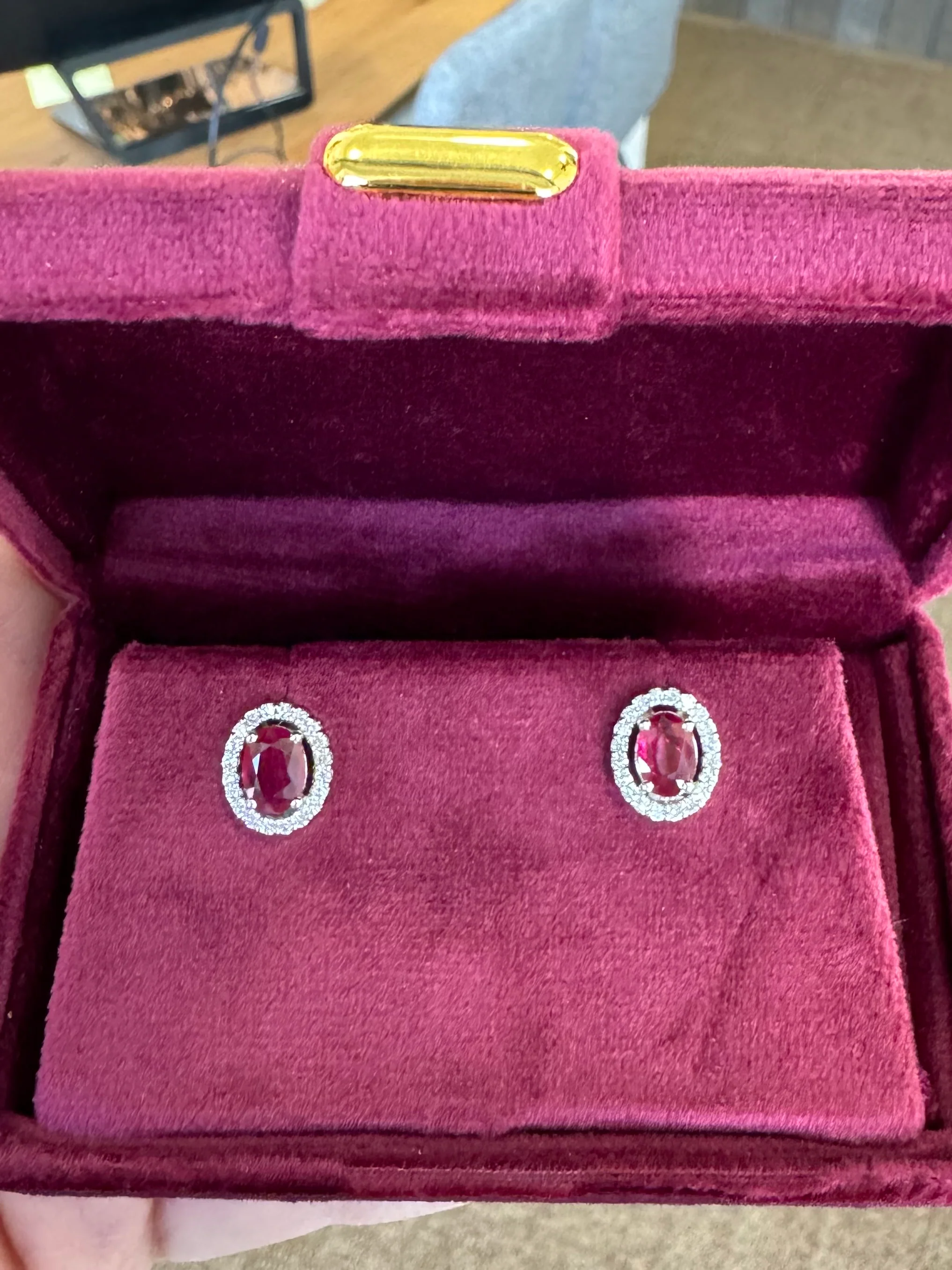 Rubby Earrings