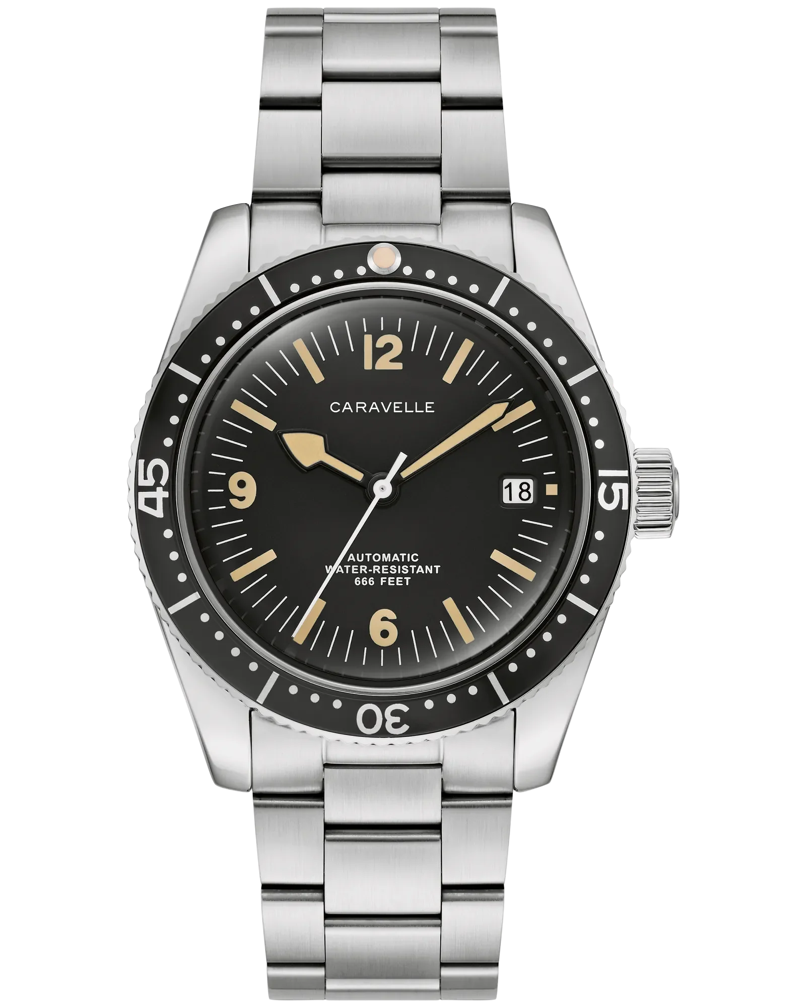 Sea Hunter Caravelle By Bulova Black 43B175 39mm