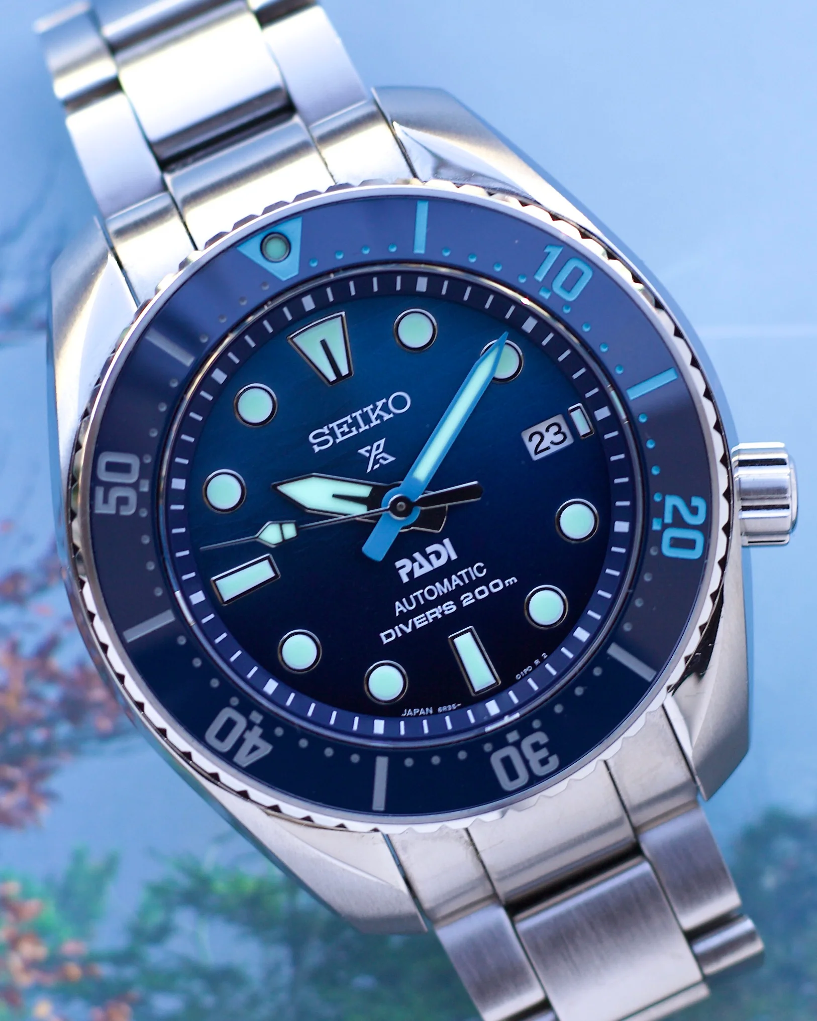2023 Seiko Prospex PADI “Great Blue” Sumo SBDC189 45mm