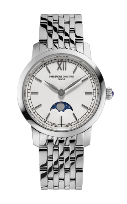 SLIMLINE LADIES MOONPHASE FC-206SW1S6B