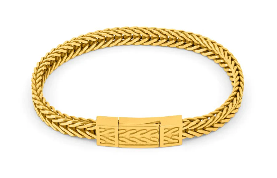 TATEOSSIAN Yellow Gold Plated Sterling Silver Click Coda Di Volpe Bracelet BR2852 L