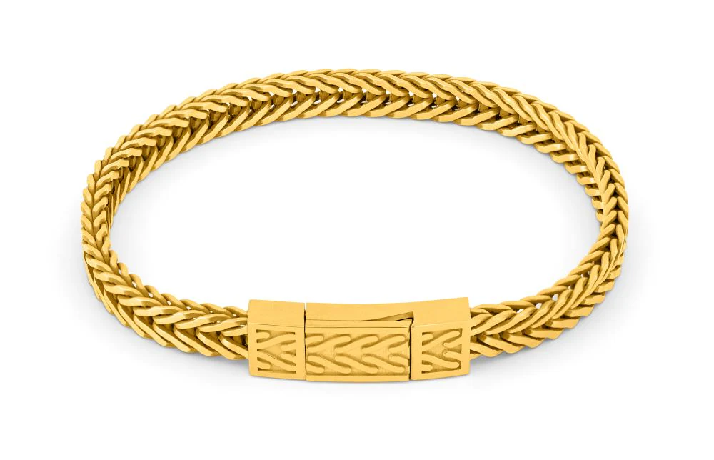 TATEOSSIAN Yellow Gold Plated Sterling Silver Click Coda Di Volpe Bracelet BR2851 M